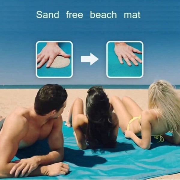 Strandhandduk - Ej specificerad - 150 x 200 cm - Vattentät - Antisand - Lätt att rengöra