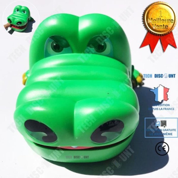 Handbitande krokodil TD® 13*10cm underhållningsleksakstrick handbitande leksak lämplig för barn