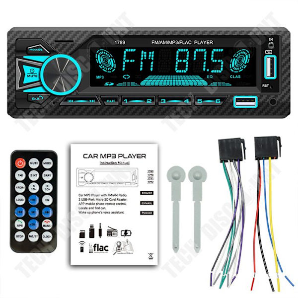 TD® Autoradio Bluetooth MP3-soitin muistikortti U-levy autoradio keskelle Bluetooth korkean laadun äänenvahvistin