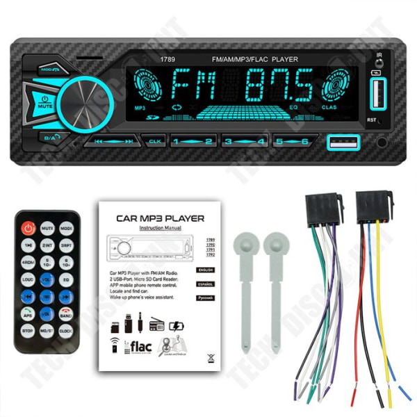 TD® Bilradio Bluetooth MP3-afspiller hukommelseskort U-disk bilradio central Bluetooth højtkvalitets lyforstærker