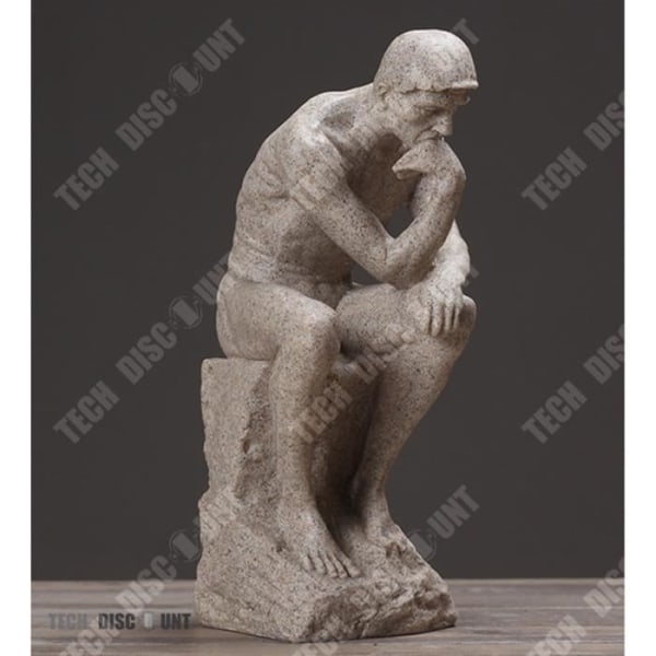 TD® tänkaren skulptur dekoration sandsten kreativ modern dekorativ staty hemprydnad hantverk statyett kreativ interiör