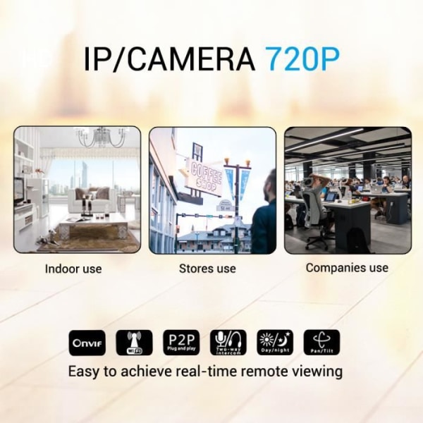 1080p nätverk IP-kamera mobiltelefon fjärrkontroll smart hem övervakning HD