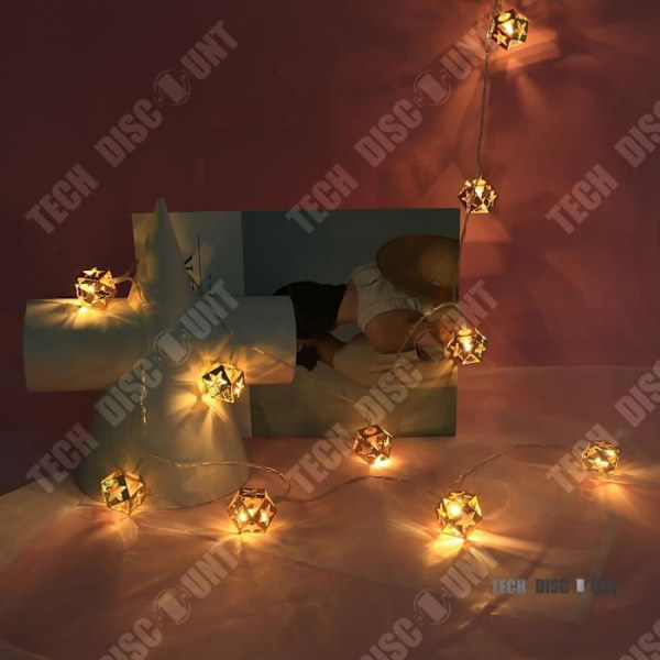 TD® Light Garland Utomhus Födelsedag Inomhus Gyllene Lyktor Led Bollar Stack Dekoration Barnrum Kinesisk Fest