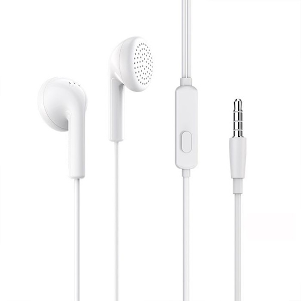 Kuulokkeet - TD® - Handsfree - Langallinen - Jack 3,5 mm - Valkoinen Vit
