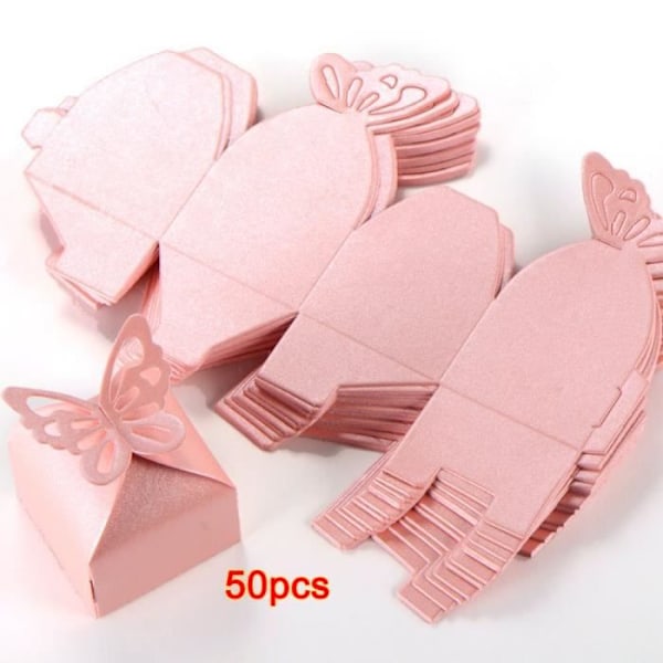Slikkasse - Ikke specificeret - 4802 - 50stk - Lyserød - Papir - Romantisk Rosa