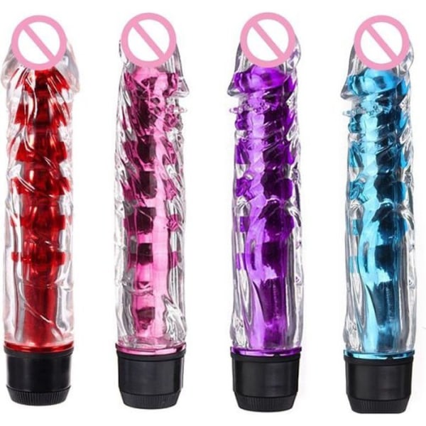 Kraftfull Dildo Multi-speed Vibrator G-punkt massage sexleksak för kvinnor,