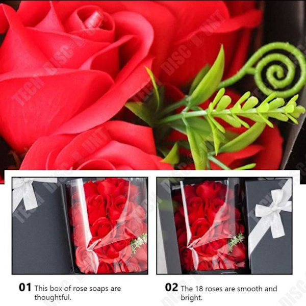 TD® Savon Bouquet Simulation Rose Bevare Blomst Gaveæske Fødselsdagsgave Til Kæreste Valentines Dag