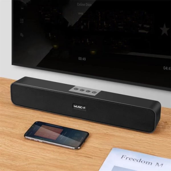 Bluetooth-högtalare - Ej specificerad - Modell ej specificerad - 6h batteritid - USB/Bluetooth-anslutning - Svart