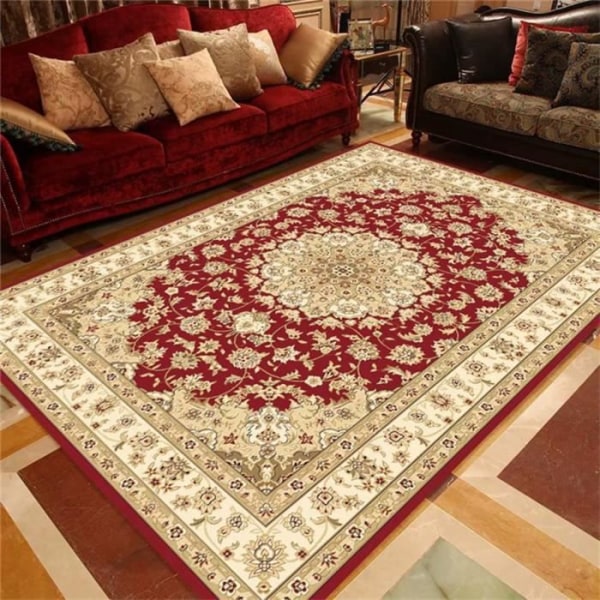 TD® Persian mat with coffee table pattern vintage rectangular rug 140x200cm style