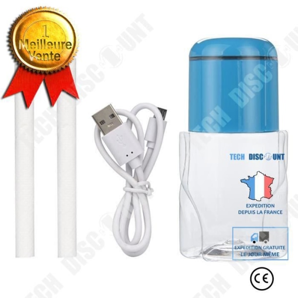 TD® Bärbar USB Luftfuktare Eterisk Oljespridare Flaska Form Mini Luftfuktarlock Elektrisk Fleranvändning