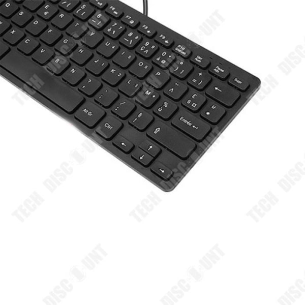 TD® USB-kabelanslutet tangentbord plug and play lite språk franska tangentbordsdator externt trådbundet tangentbord avstängt datortangentbord