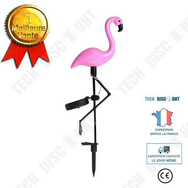 TD® 1 stycke LED Solar Flamingo Form Ljus LED-lykta Dekorativ Utomhus Trädgård Belysning Uteplats Gräsmatta Lampa