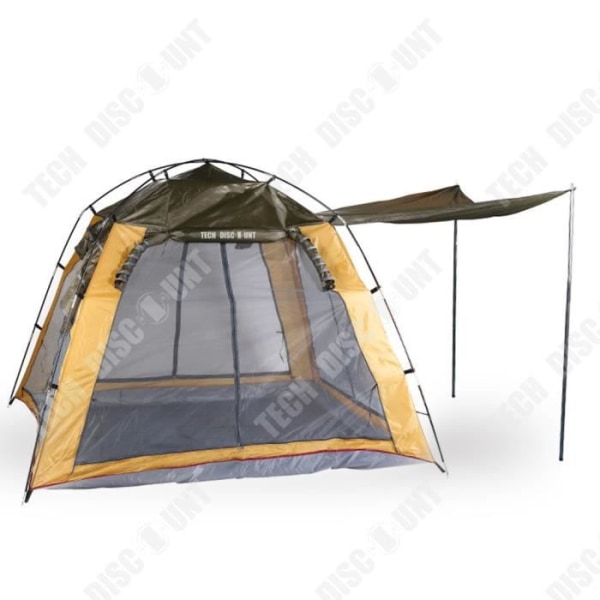 TD® Utomhustält camping gasväv solkräm andas fyrsidiga dörrar och fönster ventilation anti-inse camping skydd