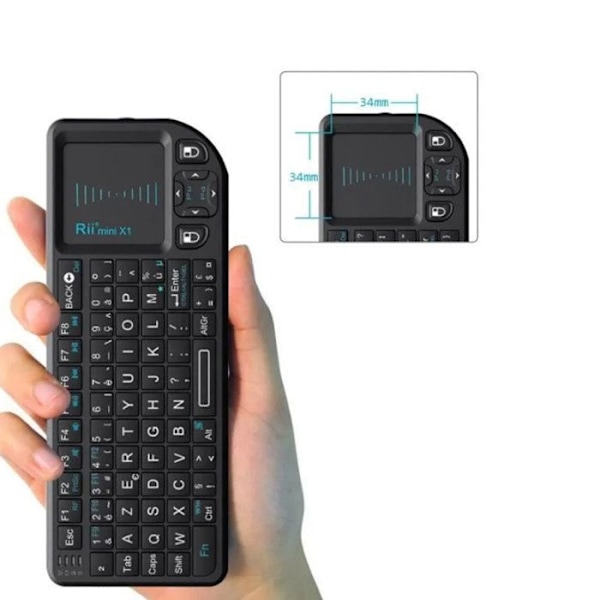 Trådlöst tangentbord - LCC - Modell 152 - Touch - Laddningsbart - Automatiskt standbyläge
