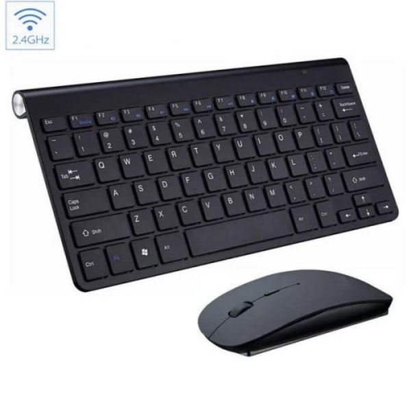 Trådlöst ultratunt trådlöst Bluetooth-tangentbord och -mus, kontorsmaterial för Android Windows IOS-surfplatta | svart