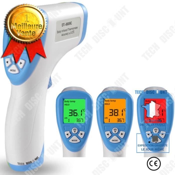 TD® Människokroppstermometer, beröringsfri engelsk temperaturmätpistol, infraröd panntermometer