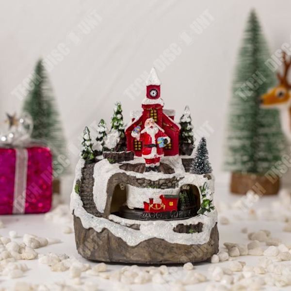 TD® New Christmas Igloo Ornaments, Electric Musical Light House, Juldekorationer, presenter, presentdekorationer
