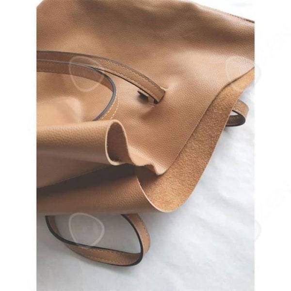 Håndtaske - CONFO - Tote bag - Kalveskind - Stort rum - Brun kastanj