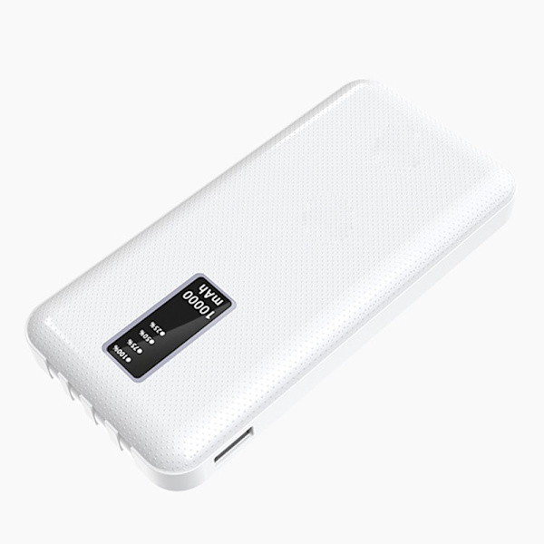 Toimitettu 10 000 mAh:n nelilankaisella mobiilikäyttöisellä virranäytöllä ja kannettavalla virtapankilla.
