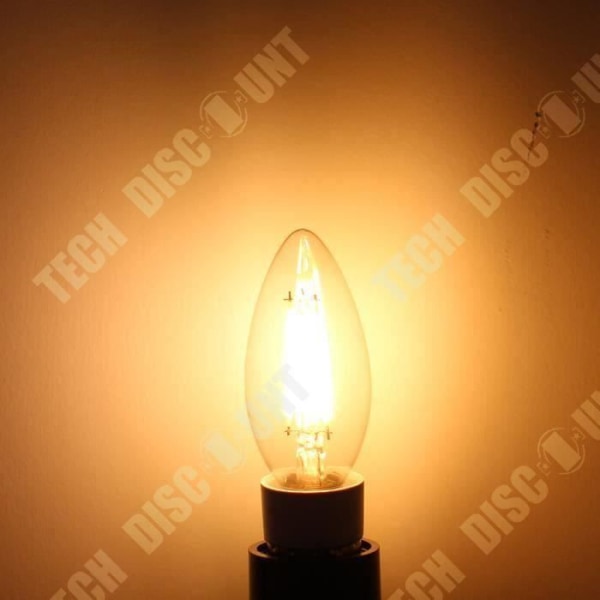 TD® C35 E14-lampor Paket med 10 st Energibesparande Mjuk ljuseffekt