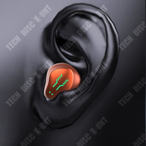 TD® Bluetooth-aktiivimikrofoni melua estävä metallikotelo Korkealaatuinen sisäkorvasoitin Erittäin pitkä akkuaika