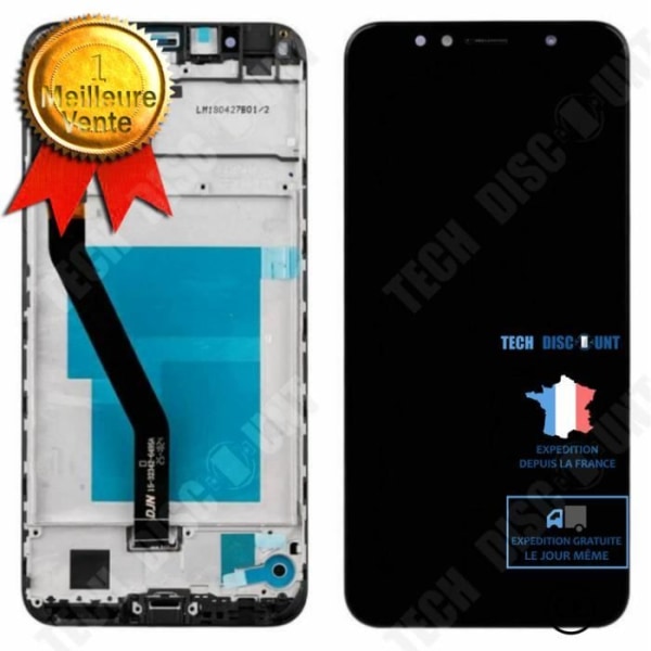 TD® Fuldt skærm til iPhone 11 størrelse 6.1" sort Berøringsglas + LCD-skærm -VISIODIRECT