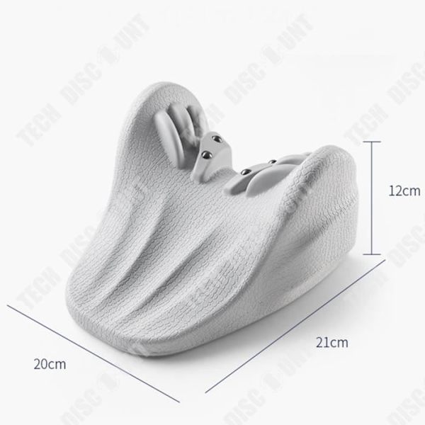 TD® Shiatsu Akupunktur Massagekudde Hem Portabel Akupunkt Nacksmärta Vit Färg Ergonomisk Cervikal Kudde Vuxen