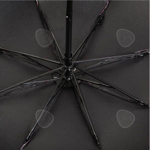 CONFO® Blomsten blomstrer, når den møder vand, sort plast parasol med ultraviolet beskyttelse, parasol, paraply