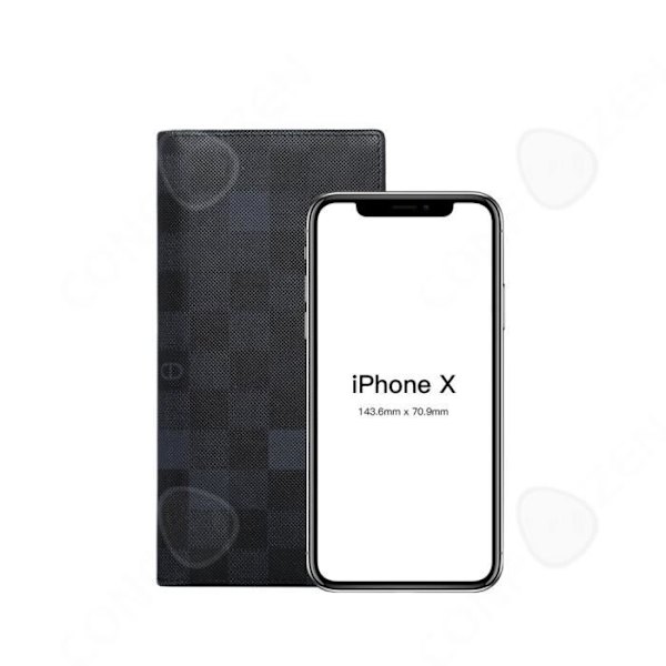 CONFO® Business Wallet Color Läderplånbok för män Lång kostymjacka Farsdagspresent