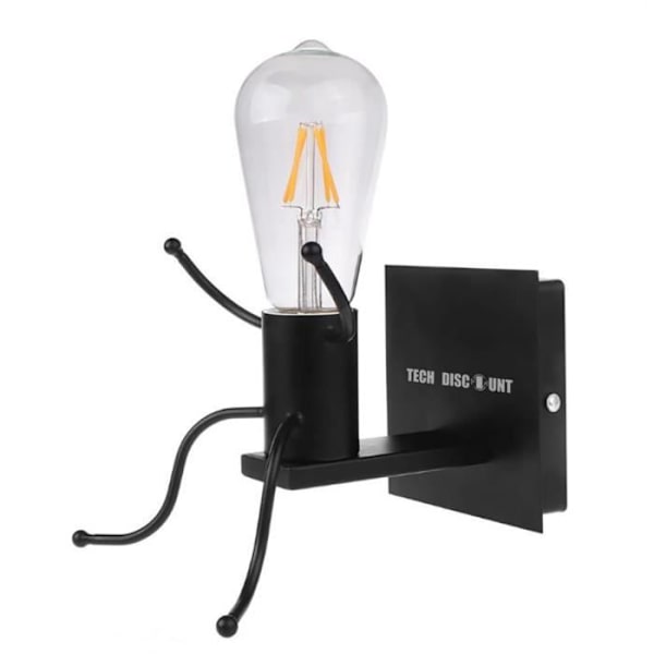 TD® Retro industriel lysestage Mænds form korridor E27 stik rustik metal væglampe Montering lampe til loftsbelysning