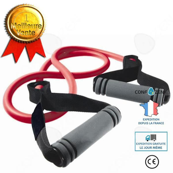 C® High Elastic Inline Latex Tube Tension Rope Fitness Device