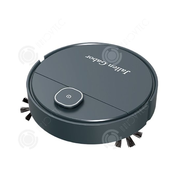 INN Robotdammsugare 5 i 1 Stark sugkraft 1800Pa med 1200mAh batteri Hinderdetektering Automatisk dammsugare Blå