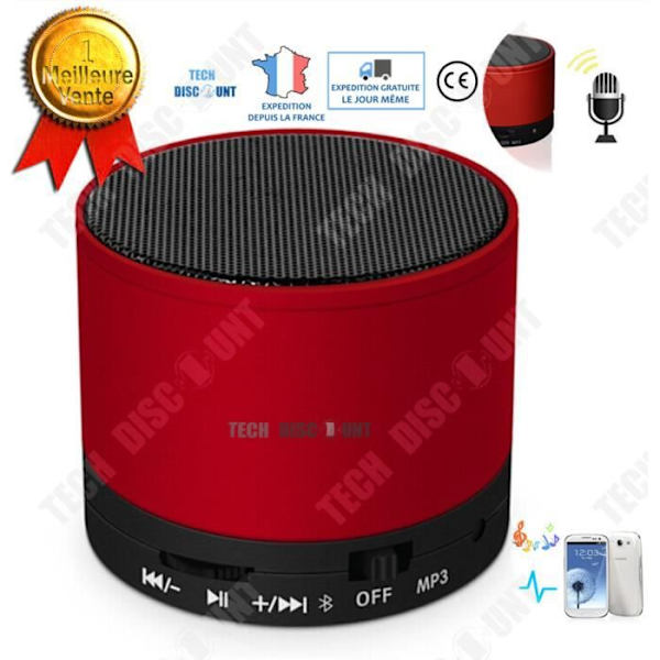 TD® Bluetooth-kaiutin vedenkestävä kannettava langaton auto pieni mikrofoni MP3-soitin musta valkoinen