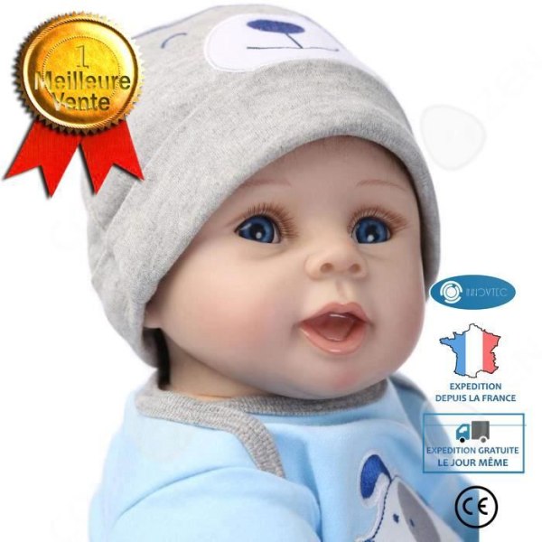 C® 22 tum 55 cm Reborn Baby Doll Mjuk Silikon Vinyl Naturtrogen Ny Reborn Baby Boy Leksaker Julklapp