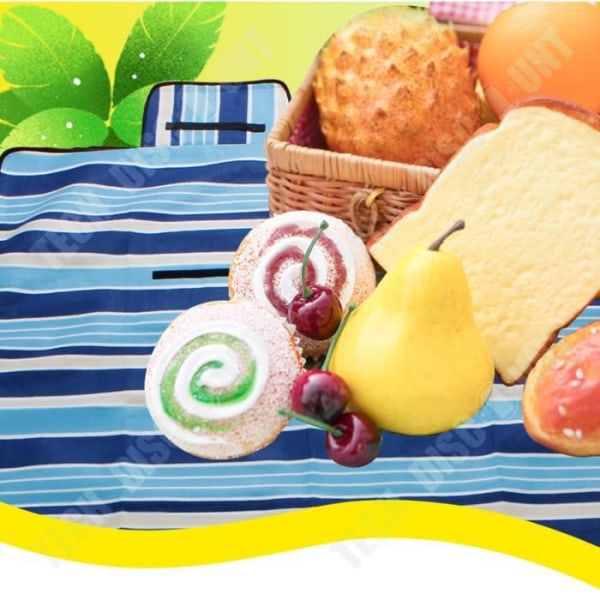 TD® Vandtæt blå picnic tæppe udendørs have camping picnic sandresistent håndklæde