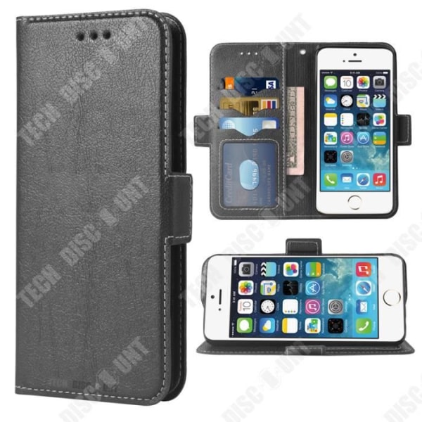 TD® Lämplig för iPhone 5S mobiltelefonfodral flip wallet fodral kort skyddsfodral drop