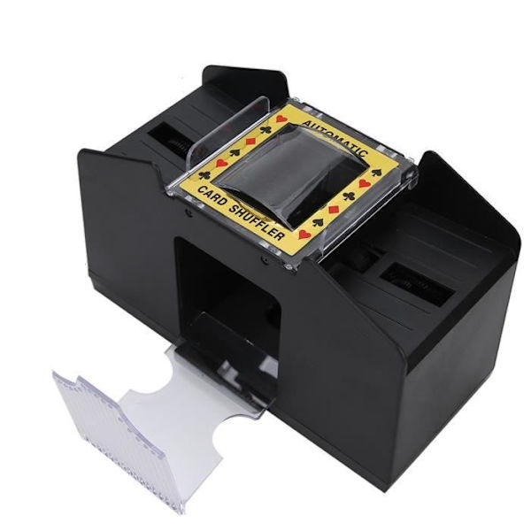 ARAMOX Poker Card Shuffler Card Shuffler Automatisk batteridriven spelkortshufflermaskin för Svart