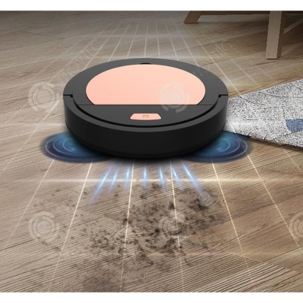 INN® Svart soprobot Smart soprobot Hemladdare Automatisk dammsugarmaskin Long Life Bat