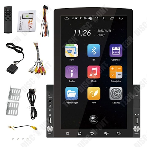 TD Car Navigator 10,1 tum vertikal skärm GPS-navigering Bluetooth WIFI HD Car Navigator Pekskärmsnavigator
