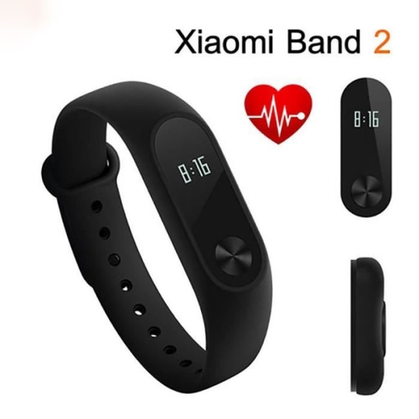 Xiaomi Mi Band 2-armband- 0,42" pekskärm-cardio-fitness