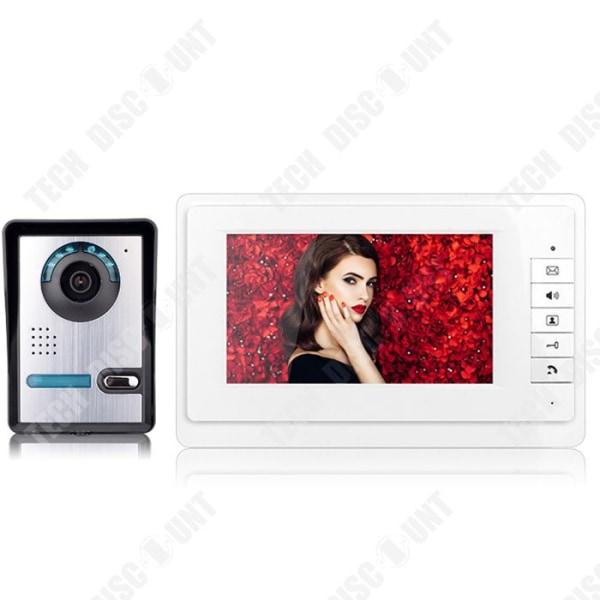 TD® Visual Wired Intercom Dörrklocka 7 tum Vattentät Visual Digital Intercom HD Dörrklocka Infraröd Night Vision Kamera för hemmet