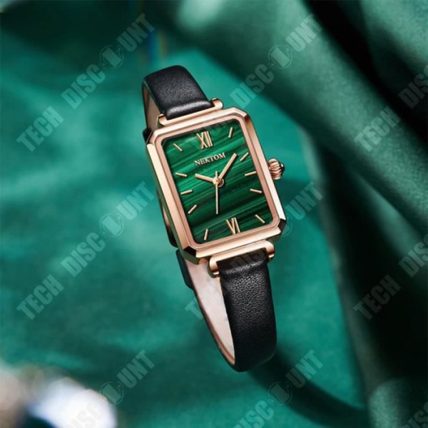 TD® Liten grön klocka mode liten fyrkantig klocka kvinnlig enkel klocka dam självlysande klocka