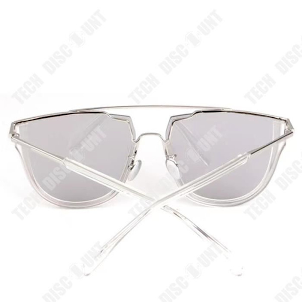 TD® Stora Solglasögon Transparent Glasögon Män Kvinnor Utomhusstil Tillbehör Runt ansikte Optikerbåge UV Sol