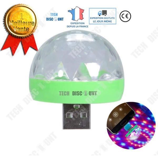 TD® Mini disco valo, LED lavavalot projektori RGB DJ efekti kristallipallo, juhla- ja klubi- sekä baarivaloillan tunnelmaa.