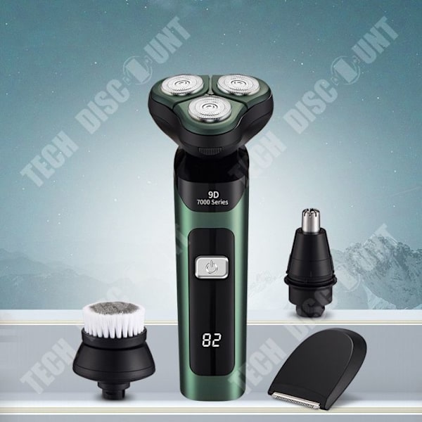 TD® Elektrisk barbermaskine med intelligent digitalt display, kraftvisning, hurtigopladning, multifunktionel barbermaskine, vask til hele kroppen.