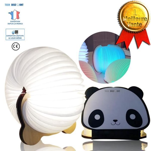 TD® Ny kreativ LED-lampa Mystisk Panda hopfällbar boksida USB-ljus Elektronisk Praktisk små nattljuspresenter