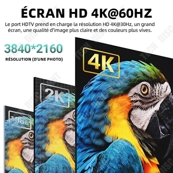 TD USB-kaapeli 1.8M HD 4K 60Hz 5v matkapuhelimille ja tietokoneille PVC-kaapeli USB C - USB C -kaapeli USB C -tyyppi