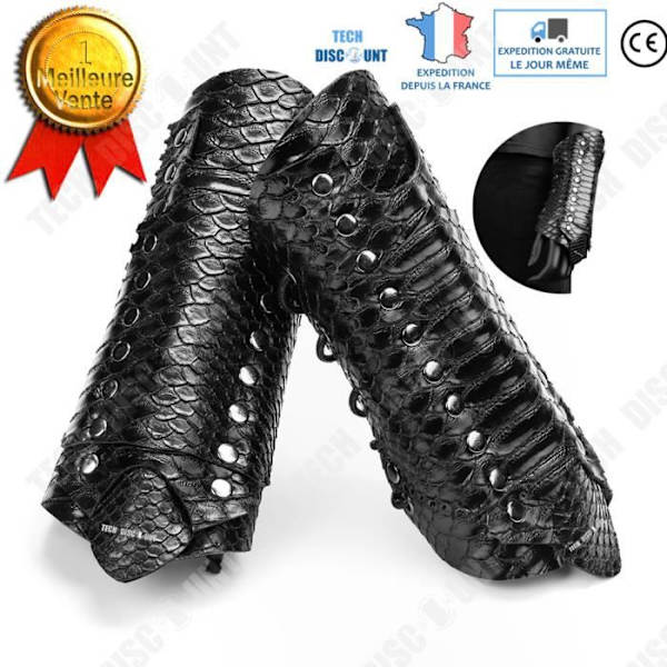 TD® 2 kpl Steampunk-käärmeennahkaiset rannekkeet - Halloween-festivaali - Asusteet