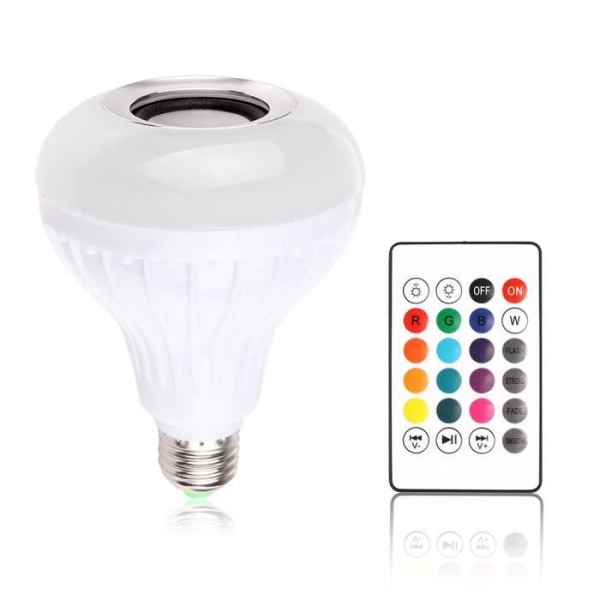 Bluetooth 4.0 musikljud RGBW högtalarljus RGB 7W E27 LED-lampa för iOS Android