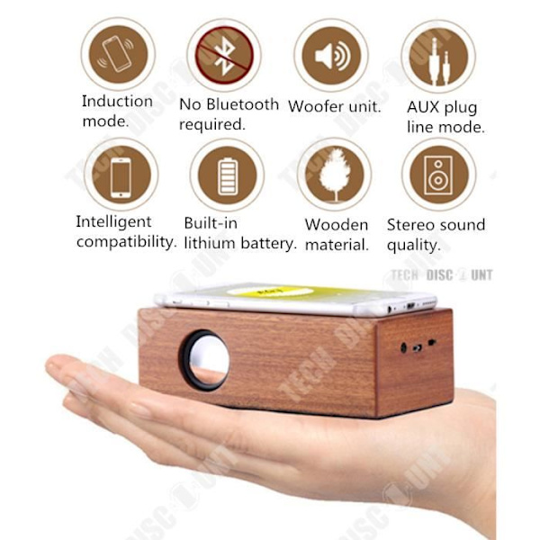 TD® 1000 mAh Bluetooth-högtalare Lätt att bära Handsfree-samtal